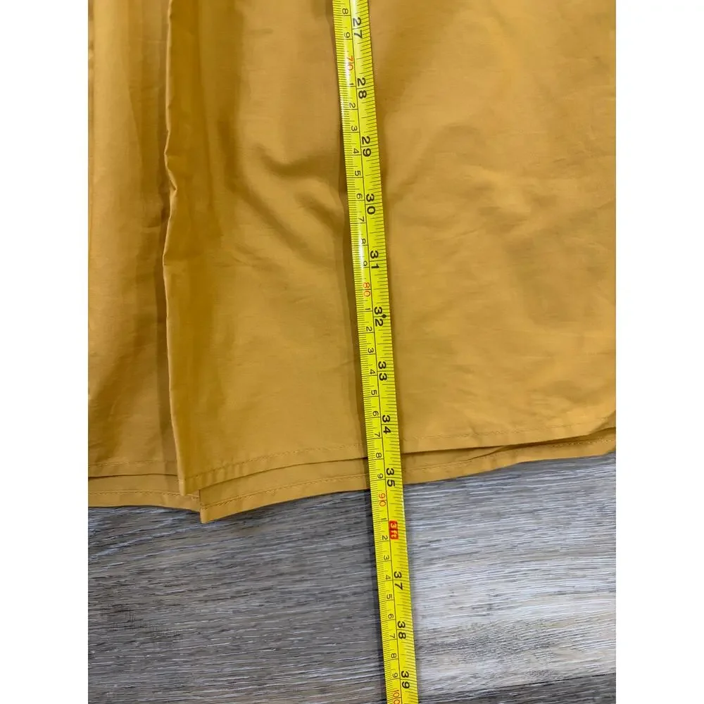 Who What Wear Mustard Tiered Midi Skirt 3X Cottagecore Fall Statement